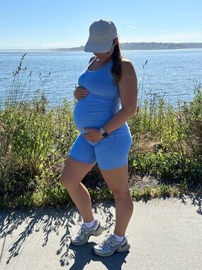 Beyond Yoga Maternity Tank + Biker Short Set - Medium - Great Condition